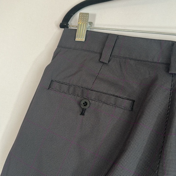 Nike Grey Gingham Plaid Dri-Fit 30 x 30 Mens Golf Pants - Picture 7 of 11